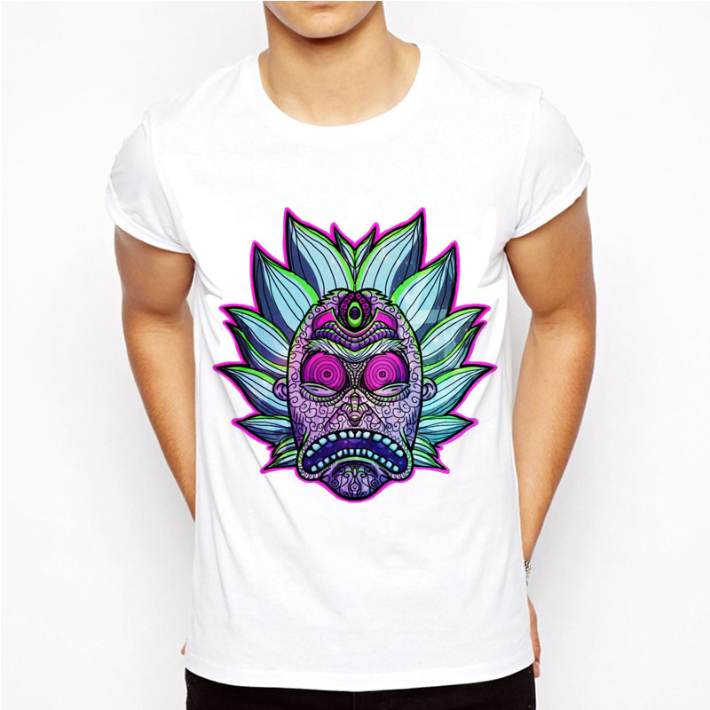 Psychedelic Research Volunteer T-Shirt men Slim Funky colourful Print t shirt male Vintage Tshirt funny top tees MX200509