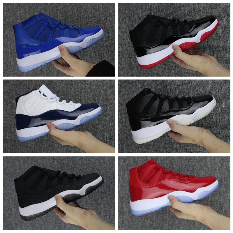 J011HA 11 Platinum Tint Cap and Gown Gym Red Black Stingray OVO Midnight Navy Bred Shoes 11s Mens Womens Kids outdoor Sneaker Drop, Color6
J011HA 11 Platinum Tint Cap and Gown Gym Red Black Stingray OVO Midnight Navy Bred Shoes 11s Mens Womens Kids outdoor Sneaker Drop, Color6