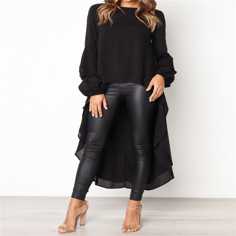 new women volgue irregular blouse tops solid female puff long sleeve loose blouses shirt high street femme shirts clothes, Black
new women volgue irregular blouse tops solid female puff long sleeve loose blouses shirt high street femme shirts clothes, Black