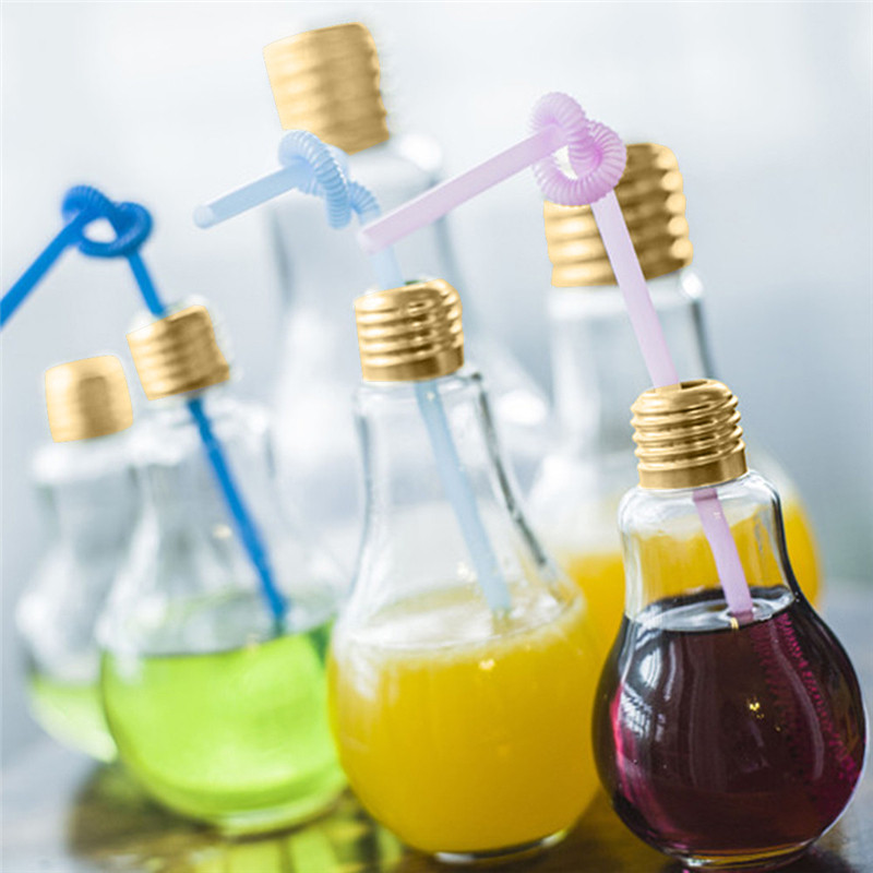 Creative Summer Bulb Water Bottle Cute Brief Fashion Cute plastic Milk Juice Light Bulb Leak-proof Portable yogurt cup Drinkware tools
Creative Summer Bulb Water Bottle Cute Brief Fashion Cute plastic Milk Juice Light Bulb Leak-proof Portable yogurt cup Drinkware tools