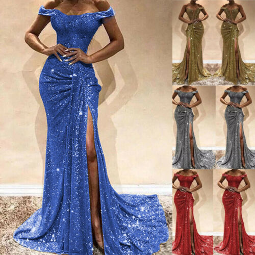 Sexy Long Maxi Dress Women Sequins Dress Off Shoulder Formal Wedding Evening Party Ball Prom Gown Long Maxi, Blue
Sexy Long Maxi Dress Women Sequins Dress Off Shoulder Formal Wedding Evening Party Ball Prom Gown Long Maxi, Blue