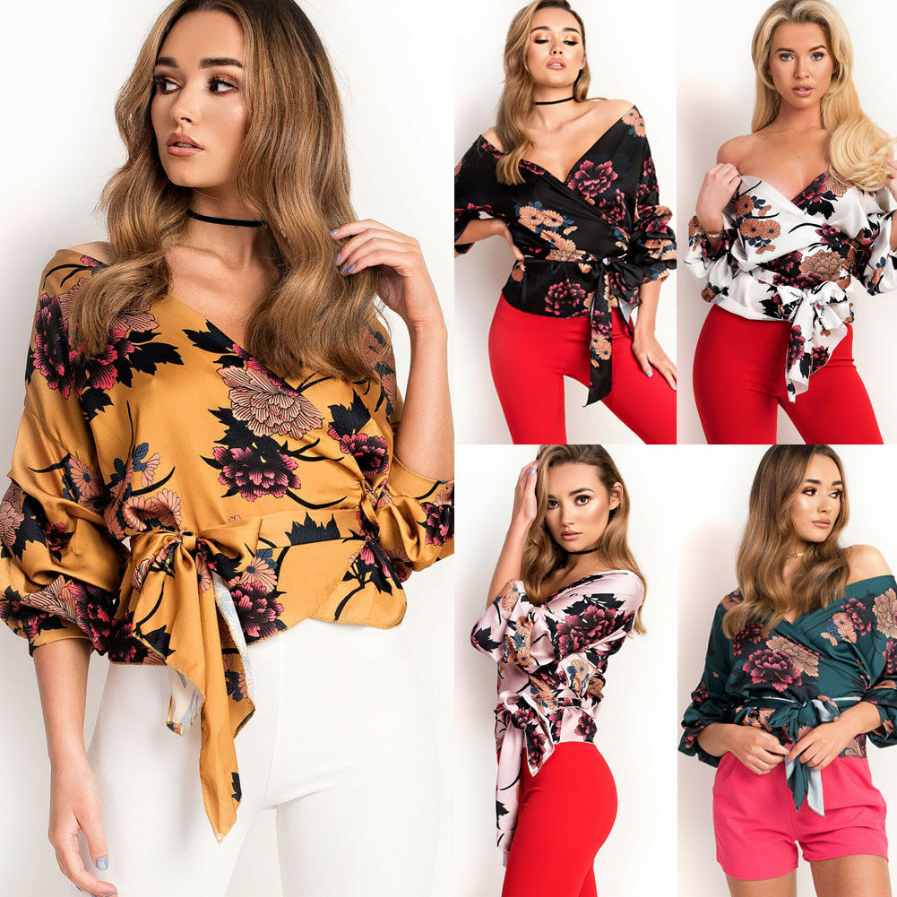 Summer Women Boho Floral Tops Blouse Ladies Sexy Off the Shoulder Long Sleeve V-Neck Shirt, Black
Summer Women Boho Floral Tops Blouse Ladies Sexy Off the Shoulder Long Sleeve V-Neck Shirt, Black