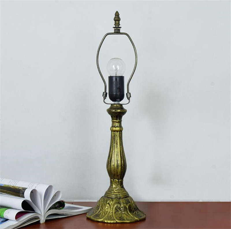 Tiffany style stained glass table lamp livingroom bedroom bedside lamp simple orange glass desk lamps TF035