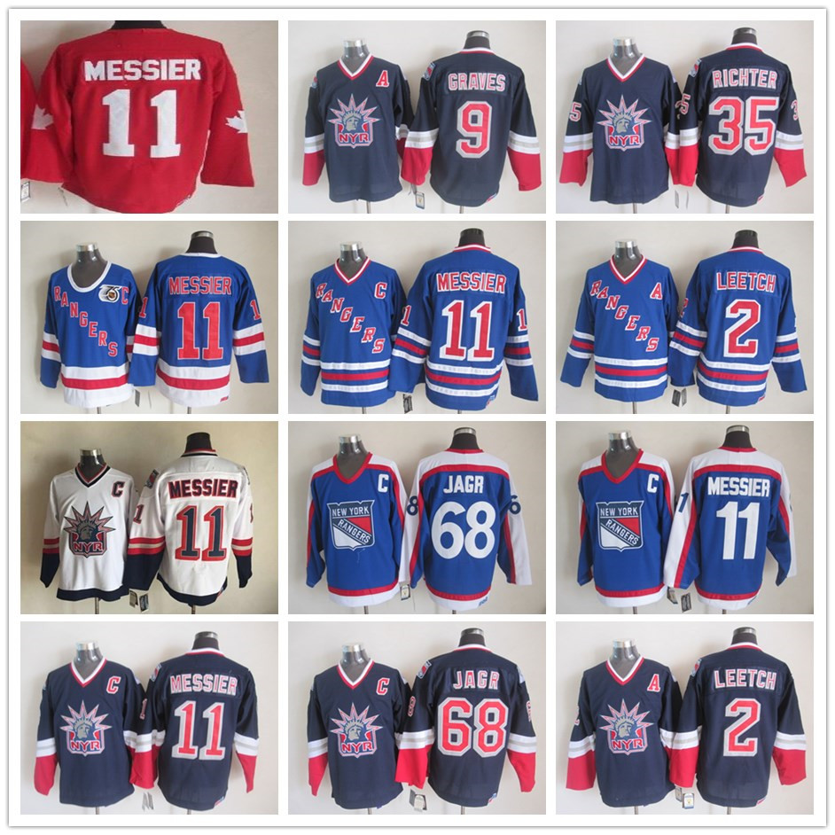 Vintage New York Rangers 11 Mark Messier 2 Brian Leetch 68 Jaromir Jagr 35 Mike Richter White Blue Ice Hockey Jerseys, 11blue
Vintage New York Rangers 11 Mark Messier 2 Brian Leetch 68 Jaromir Jagr 35 Mike Richter White Blue Ice Hockey Jerseys, 11blue