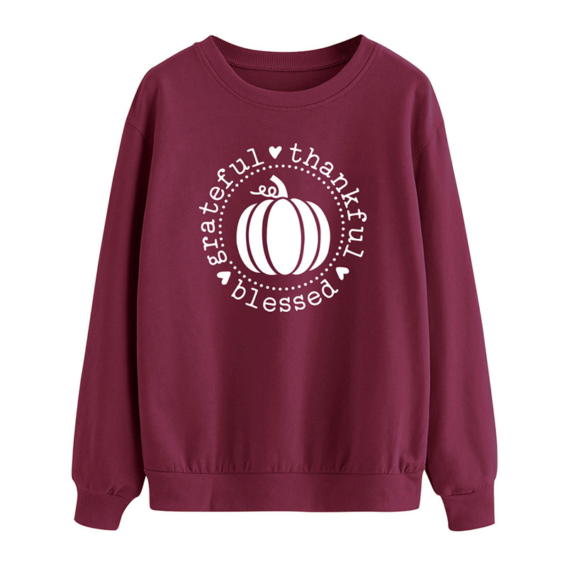 Pumpkin Thankful Blessed Sweatshirt 100% Cotton Graphic Halloween Casual Pumpkin Jumper Spring Long Sleeve Grunge Tops, Black tee white text
Pumpkin Thankful Blessed Sweatshirt 100% Cotton Graphic Halloween Casual Pumpkin Jumper Spring Long Sleeve Grunge Tops, Black tee white text