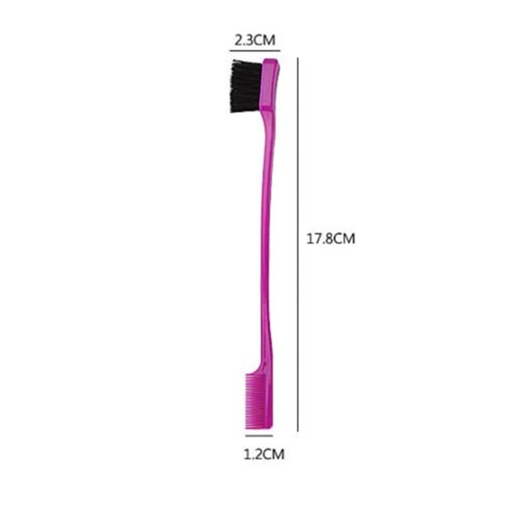 NEW Beauty Double Sided Edge Control Hair Comb Hair Styling Hair Brush Eyebrow Free Shipping
