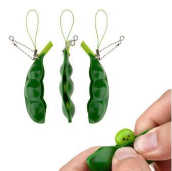 Funny Fidget Toys Squeeze Extrusion Bean Keychains Soybean Keyring Anti-anxiety Decompression Toys With Retail Package CCA8403 100pcs, Silver
Funny Fidget Toys Squeeze Extrusion Bean Keychains Soybean Keyring Anti-anxiety Decompression Toys With Retail Package CCA8403 100pcs, Silver