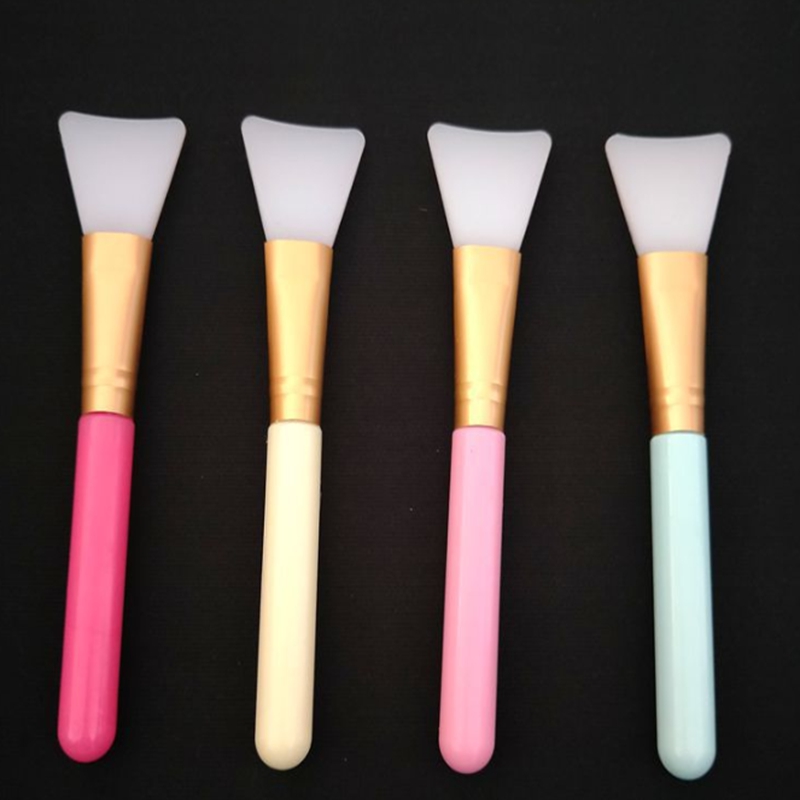 Colorful DIY silicone mask brush Round handle Silicon face Facial Masks Mud Mixing Brushes