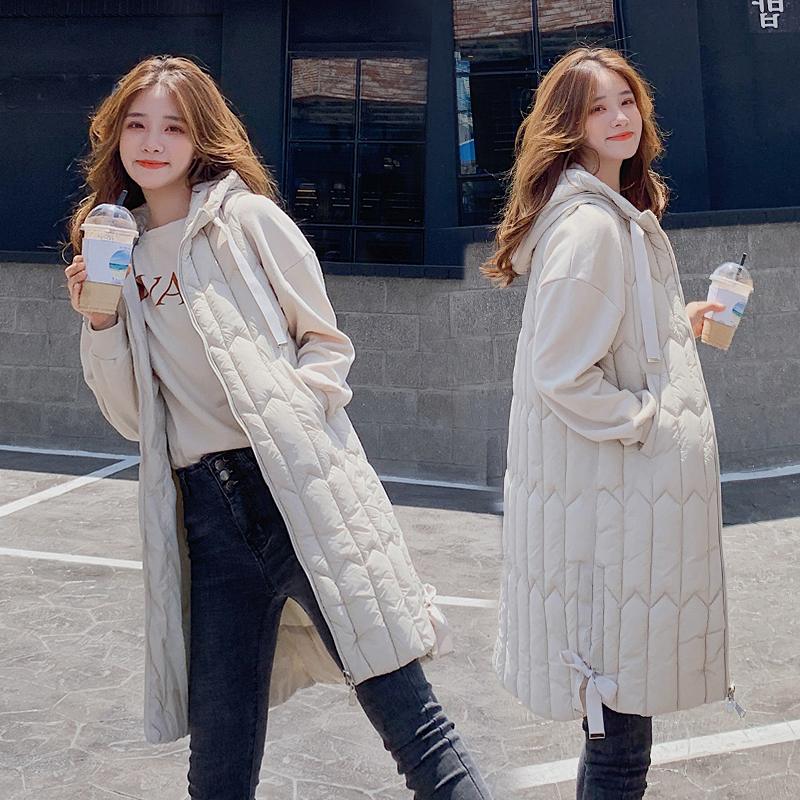 Winter new coat solid color Korean hooded jacket female long Warm casual hooded waistcoat, Beige
Winter new coat solid color Korean hooded jacket female long Warm casual hooded waistcoat, Beige