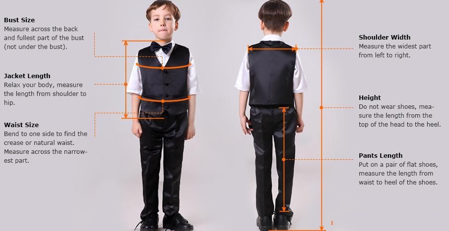 Ring Bearer Boy Suits For Wedding Suit Tuxedo Costume 3 Pieces Child Ivory Jacquard Jacket Sets Flower Boys Formal Party Suit Kids