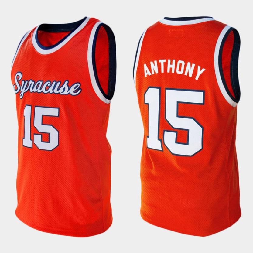 Syracuse Orange College Carmelo Anthony retro #15 Retro Basketball Jersey Men's Stitched Custom Number Name Jerseys, As show
Syracuse Orange College Carmelo Anthony retro #15 Retro Basketball Jersey Men's Stitched Custom Number Name Jerseys, As show