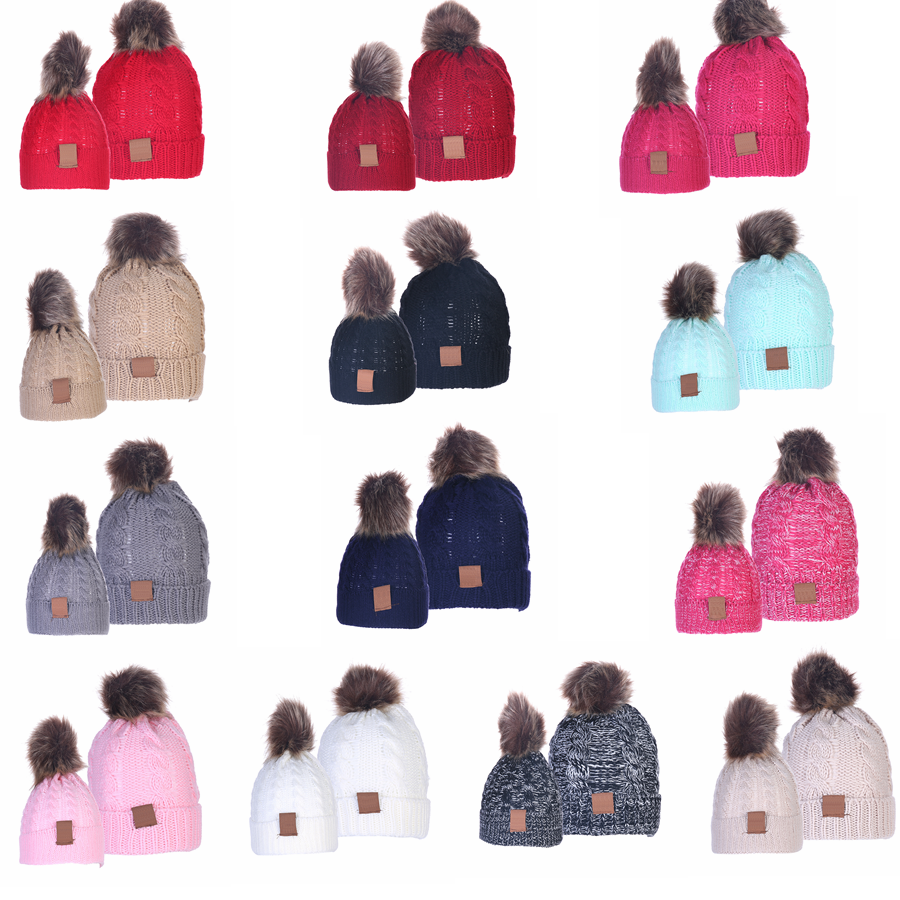 13style Parent-child Knit Cap Beanies Baby Moms Winter Knitted Hats Warm Crochet Skulls Caps Outdoor Pom Pom Beanie Hats GGA3060, Yellow
13style Parent-child Knit Cap Beanies Baby Moms Winter Knitted Hats Warm Crochet Skulls Caps Outdoor Pom Pom Beanie Hats GGA3060, Yellow