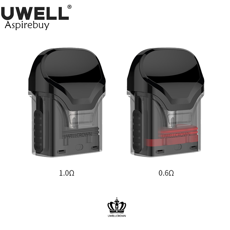 Uwell Crown Pod Replacement Cartridge 3ml Capacity Top Filling System Adjustable Airflow with 0.6ohm Coil & 1.0ohm for DTL/MTL Authentic
Uwell Crown Pod Replacement Cartridge 3ml Capacity Top Filling System Adjustable Airflow with 0.6ohm Coil & 1.0ohm for DTL/MTL Authentic