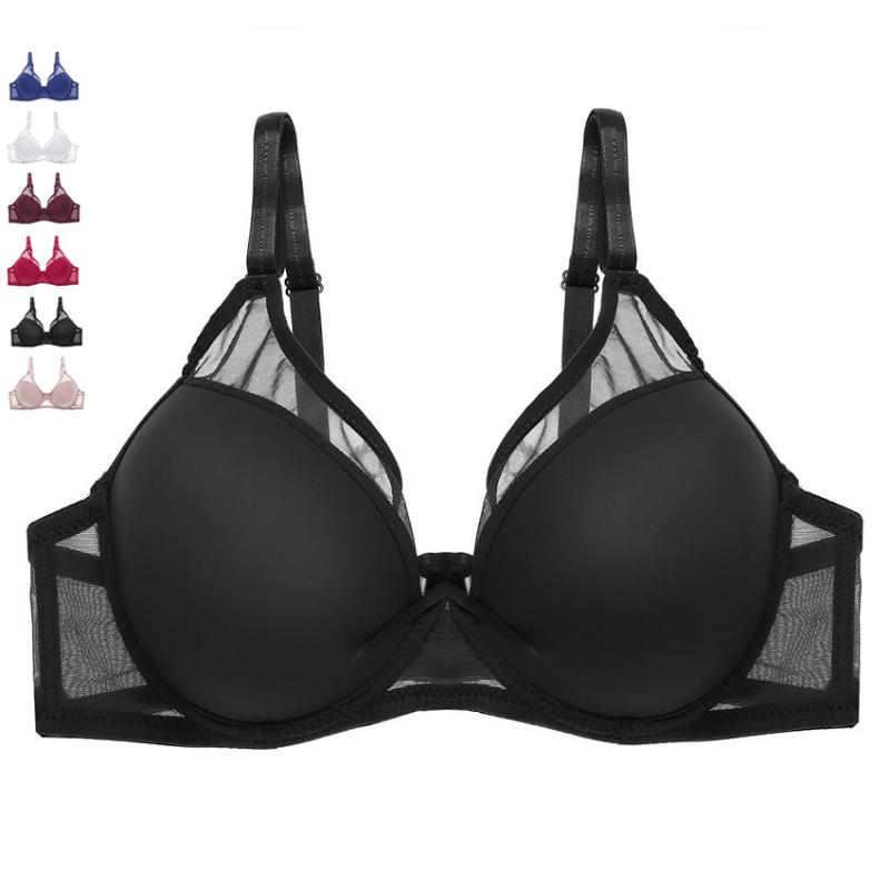 Sexy Women Push Up Bra Lingerie Mesh T-shirt Bra for Woman Bralette Deep V Female Brassiere Underwear 6 Solid Color Bras, Purple
Sexy Women Push Up Bra Lingerie Mesh T-shirt Bra for Woman Bralette Deep V Female Brassiere Underwear 6 Solid Color Bras, Purple