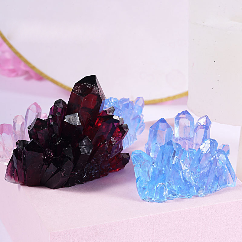 Crystal Cluster Silicone Molds Gems Stone Quartz Geode Resin Molds Casting Epoxy Resin Jewelry Pendant Craft Home Decor