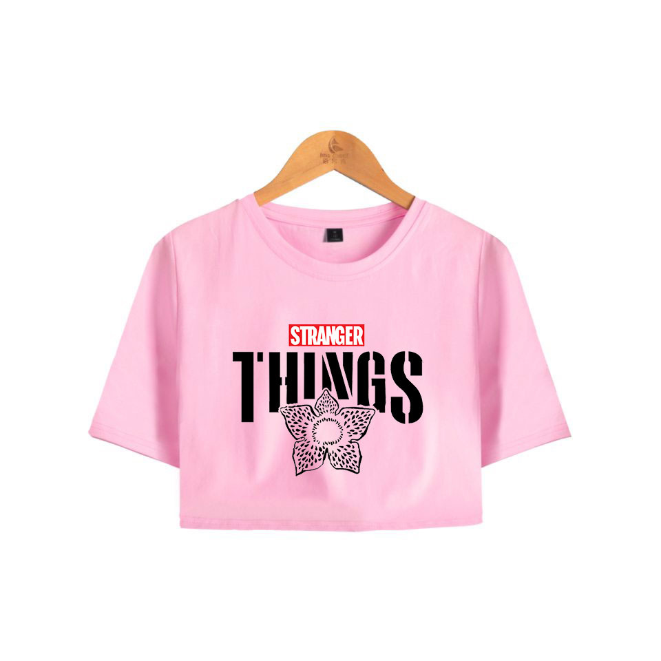 Stranger Things 3 Crop Top T-Shirt Upside Down Eleven Pink Shirt Cropped Tops Harajuku Short Sleeve Tee Shirt Woman Clothing, 018
Stranger Things 3 Crop Top T-Shirt Upside Down Eleven Pink Shirt Cropped Tops Harajuku Short Sleeve Tee Shirt Woman Clothing, 018