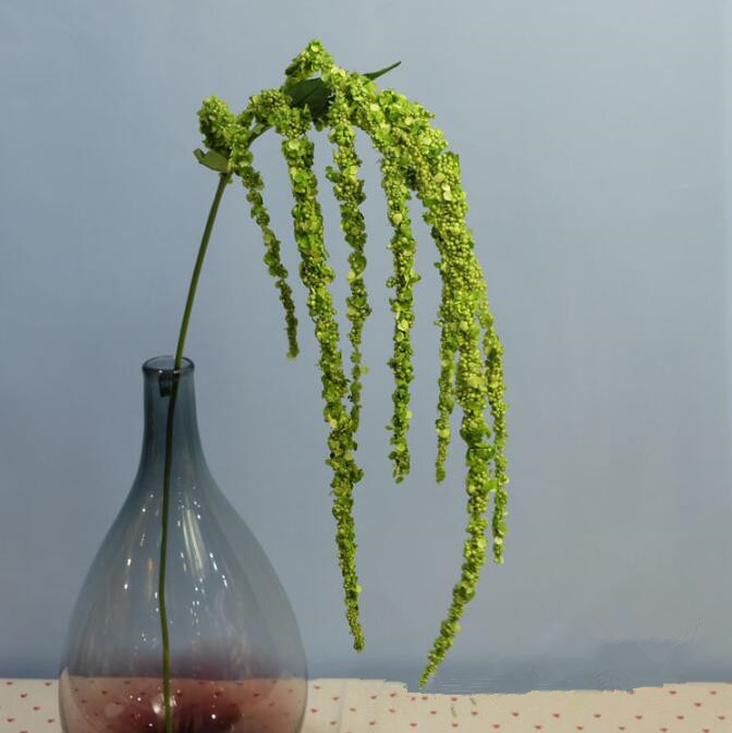 wholesale 8 Branch Artificial Lover Fruit Green Amaranthus Artificial Flower Green Plant Wedding Home DIY Decoration Foam Flowers