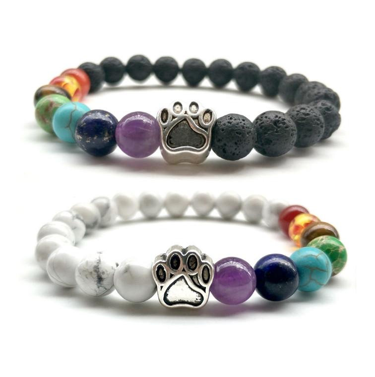 7 Chakra Natural stone beads Bracelet For Women Men Cat dog claw Charm Lava Stone Healing balance Yoga beaded Bangle DIY Jewelry
7 Chakra Natural stone beads Bracelet For Women Men Cat dog claw Charm Lava Stone Healing balance Yoga beaded Bangle DIY Jewelry
