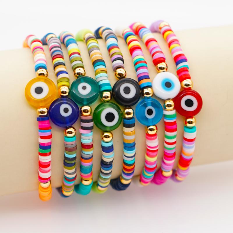 Beaded, Strands GO2BOHO Bijoux Femme 2021 Bracelets For Women Turkish Evil Eye Lucky Bracelet Jewellery Disc Heishi Beads Handmade Boho
Beaded, Strands GO2BOHO Bijoux Femme 2021 Bracelets For Women Turkish Evil Eye Lucky Bracelet Jewellery Disc Heishi Beads Handmade Boho