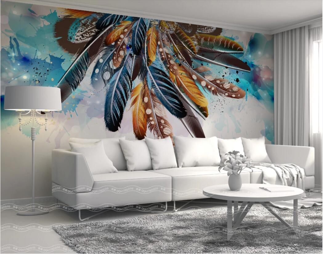 3d wallpaper custom photo murals Fashion color feather art retro American TV background wall decor wall art pictures, Non-woven fabric
3d wallpaper custom photo murals Fashion color feather art retro American TV background wall decor wall art pictures, Non-woven fabric