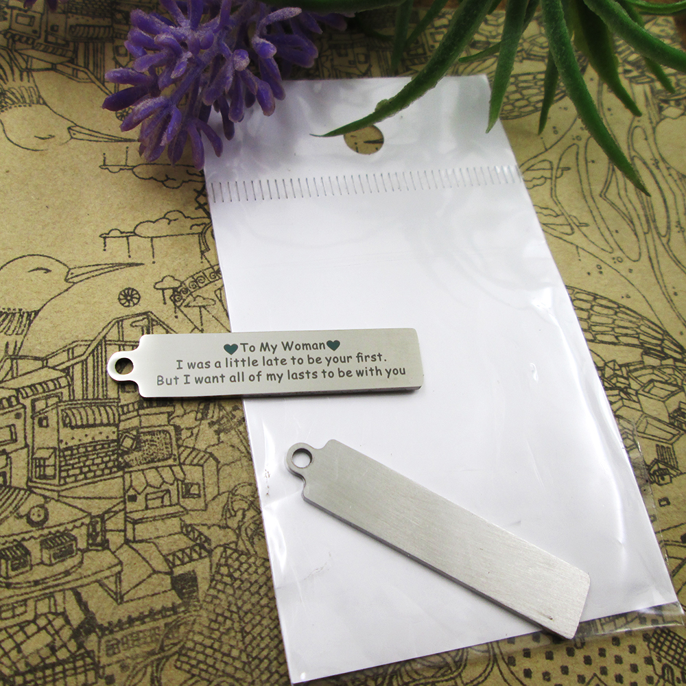 40pcs--"to my woman I was a little"stainless steel charms more style for choosing DIY Charms pendants for necklace
40pcs--"to my woman I was a little"stainless steel charms more style for choosing DIY Charms pendants for necklace
