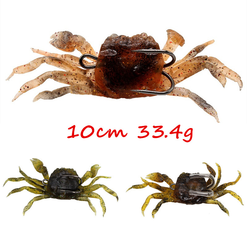 5pcs/lot 3 Colors Mixed Crab Jigs Lead + PVC Soft Baits & Lures 10cm 33.4g Double Fishing Hooks FS_102
5pcs/lot 3 Colors Mixed Crab Jigs Lead + PVC Soft Baits & Lures 10cm 33.4g Double Fishing Hooks FS_102