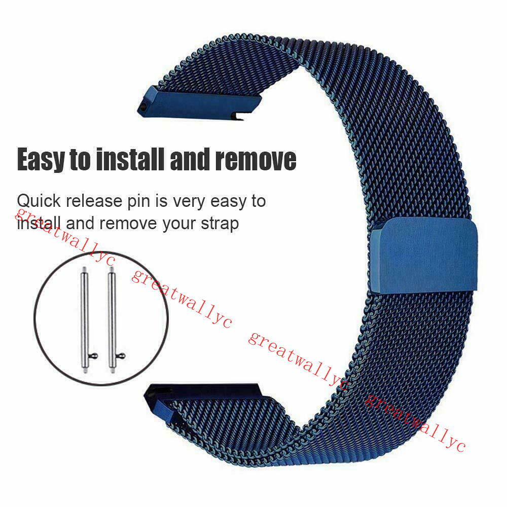 20mm 22mm ese Loop strap for Samsung galaxy 46mm 42mm gear S3 frontier huawei watch gt active 2 amazfit bip band free shipping