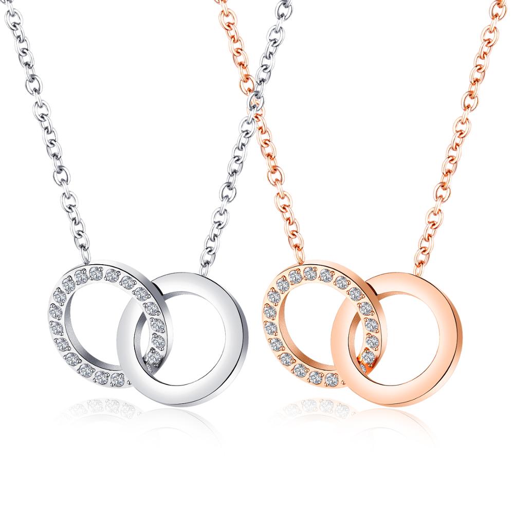 Fashion Double Round White Crystal Stainless Steel Pendant Designer Jewelry Women Wedding Party Necklace GX1557, Silver
Fashion Double Round White Crystal Stainless Steel Pendant Designer Jewelry Women Wedding Party Necklace GX1557, Silver