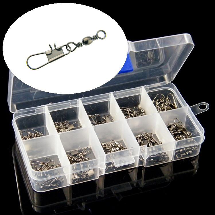 200pcs/1box 7/8/12/14/16# High Carbon Steel Snaps & Swivels Fishing Tackle Accessories
200pcs/1box 7/8/12/14/16# High Carbon Steel Snaps & Swivels Fishing Tackle Accessories