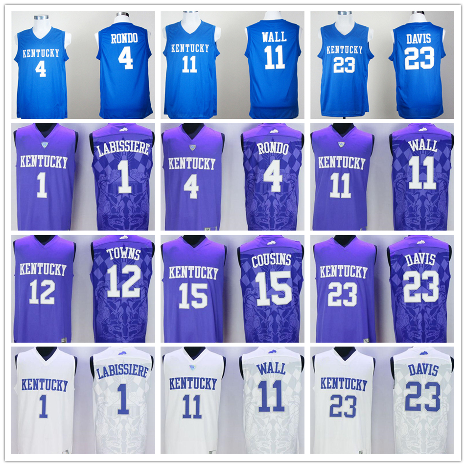NCAA Kentucky Wildcats 1 Labissiere 4 Rajon Rondo John 11 Wall 12 Karl Anthony Towns DeMarcus 15 Cousins Anthony 23 Davis College Jersey, Black;red
NCAA Kentucky Wildcats 1 Labissiere 4 Rajon Rondo John 11 Wall 12 Karl Anthony Towns DeMarcus 15 Cousins Anthony 23 Davis College Jersey, Black;red