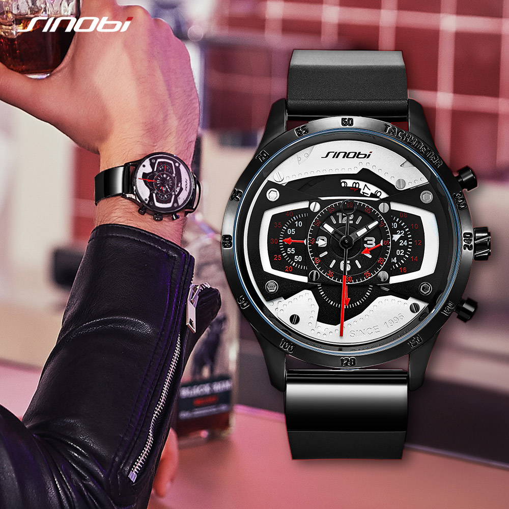 cwp 2021 SINOBI Car Speed Sports Mens Watches Creative Men's Punk Waterproof Quartz Military Reloj Hombre Racing, Black
cwp 2021 SINOBI Car Speed Sports Mens Watches Creative Men's Punk Waterproof Quartz Military Reloj Hombre Racing, Black