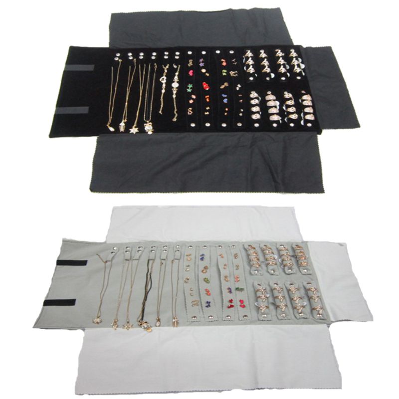 Multi-function Earrings Necklace Ring Storage Roll Bag Jewelry Travel Portable Retain Roll Bags Exhibition Package
Multi-function Earrings Necklace Ring Storage Roll Bag Jewelry Travel Portable Retain Roll Bags Exhibition Package