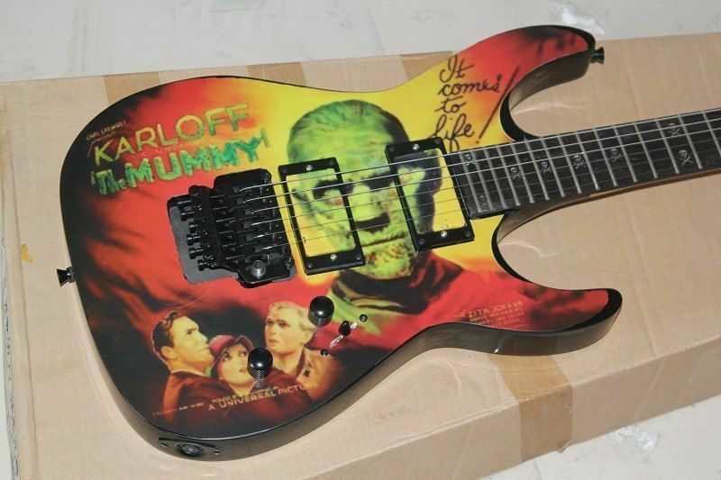 Custom shop Kirk Hammett Metallica Guitar KH-2 Karloff The Mummy Electric Guitar EM G Pickups Rose Tremolo Bridge
Custom shop Kirk Hammett Metallica Guitar KH-2 Karloff The Mummy Electric Guitar EM G Pickups Rose Tremolo Bridge