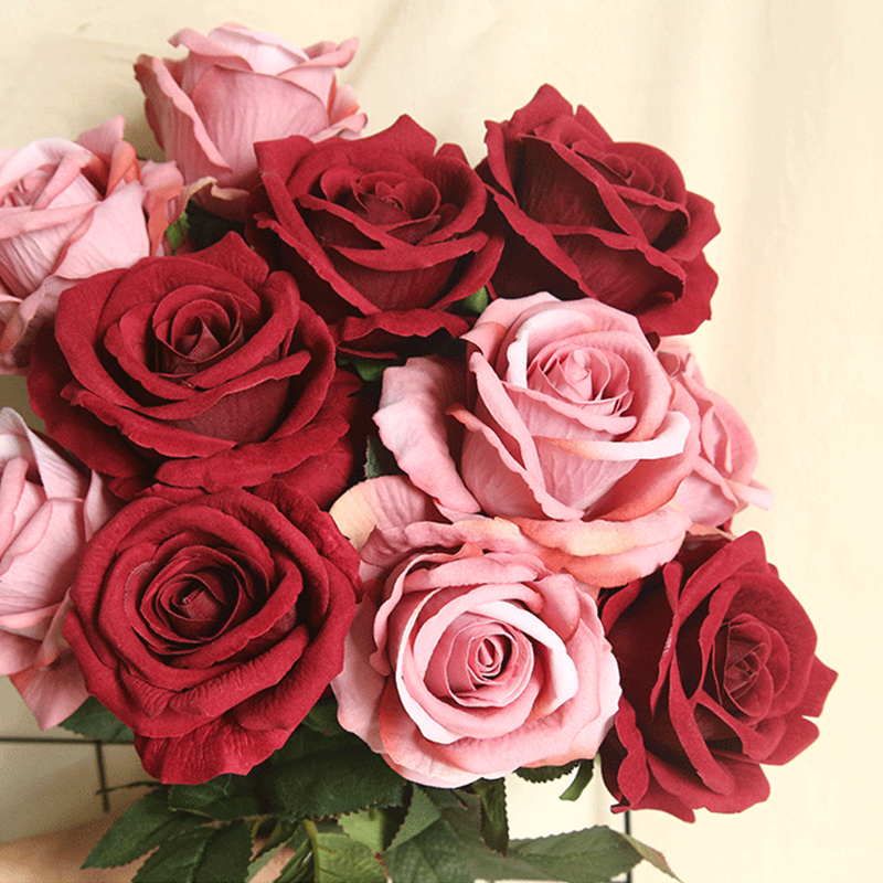 10pcs Artificial Flowers Red Roses Wedding Bride Bouquet Fake Flower for Home Wedding Decor Valentine's Day Supplies for Women, F08
10pcs Artificial Flowers Red Roses Wedding Bride Bouquet Fake Flower for Home Wedding Decor Valentine's Day Supplies for Women, F08