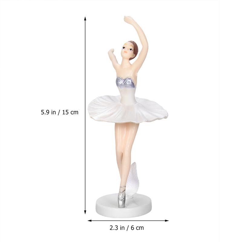 3PCS Ballerina Statue Desktop Ornament Dancing Girl Crafts Art Figurines Home Decor