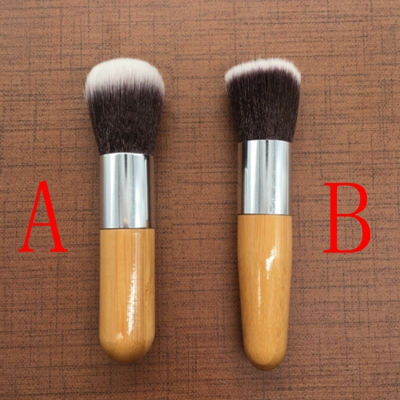 Professional Flat Top Brush Foundation Powder beauty Brush Bamboo Round head brush Cosmetic Make up brushes Tool