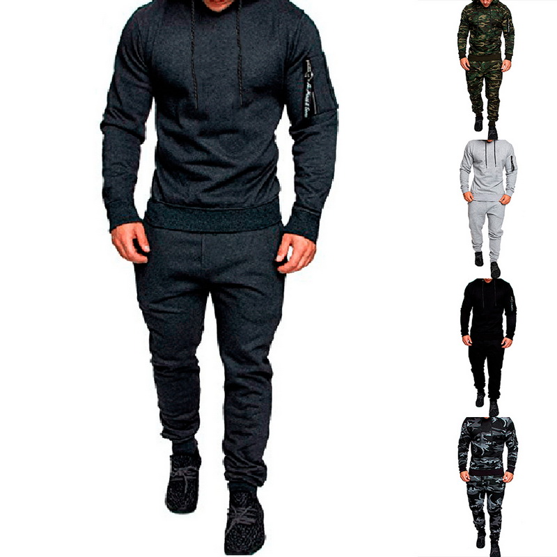 2020 Autumn Men Sportwear Pants Jackets Tracksuit Men's Hoodie Camouflage Tracksuits Outwear Set Sportswear Sweat Suit, Black
2020 Autumn Men Sportwear Pants Jackets Tracksuit Men's Hoodie Camouflage Tracksuits Outwear Set Sportswear Sweat Suit, Black
