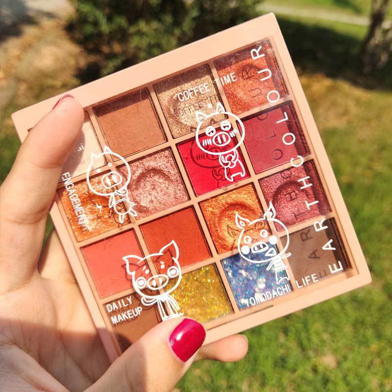 16 Colors New Cute Glitter Eyeshadow Pallete Shimmer Waterproof Eye Makeup Beauty Eye Pearlescent Shadow Diamond Shadow Palette 
16 Colors New Cute Glitter Eyeshadow Pallete Shimmer Waterproof Eye Makeup Beauty Eye Pearlescent Shadow Diamond Shadow Palette