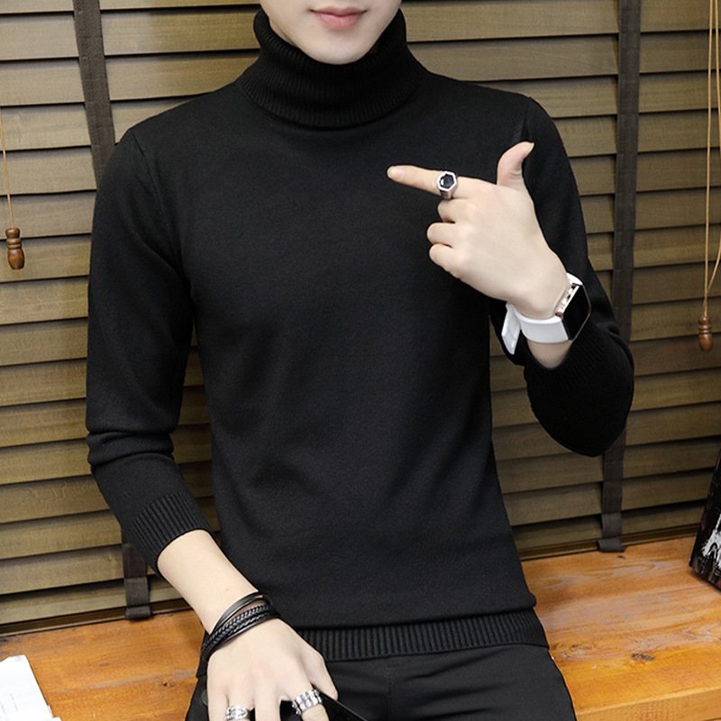 2020 winter new men's high neck knitted sweater men's thickened long sleeve Korean slim wear, Beige
2020 winter new men's high neck knitted sweater men's thickened long sleeve Korean slim wear, Beige
