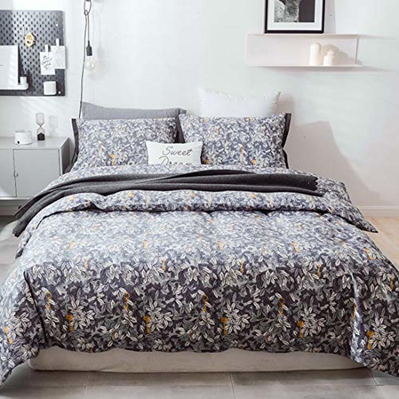BBSET Fashion Simple Floral pattern home bedding sets bed linen duvet cover flat sheet Bedding Set Winter Full King Single Queen, As shown
BBSET Fashion Simple Floral pattern home bedding sets bed linen duvet cover flat sheet Bedding Set Winter Full King Single Queen, As shown