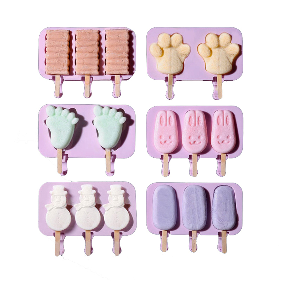 Silicone Ice Cream Mold Popsicle Molds DIY Homemade Cartoon Ice Cream Ice Maker Mould With 50 Wood Stick JK2006XB
Silicone Ice Cream Mold Popsicle Molds DIY Homemade Cartoon Ice Cream Ice Maker Mould With 50 Wood Stick JK2006XB
