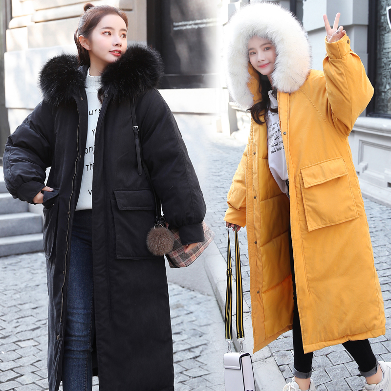 Mujer 2020 Long Parkas Winter Jacket Women Coat Korean Parka Fur Collar Large Size warm padded womens jackets KJ2591, Black
Mujer 2020 Long Parkas Winter Jacket Women Coat Korean Parka Fur Collar Large Size warm padded womens jackets KJ2591, Black