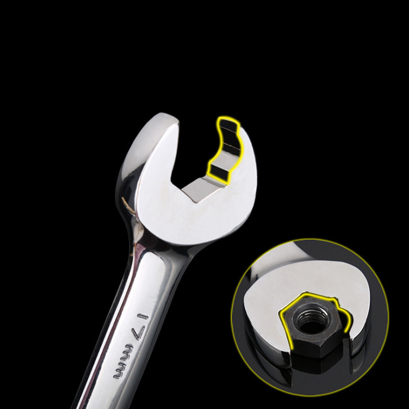 8-19MM Ratchet Wrench Automatic Head Labor-saving Open Torx Wrench Dual Use Repair Tool Auto Motorcycle Repair Hardware Tools