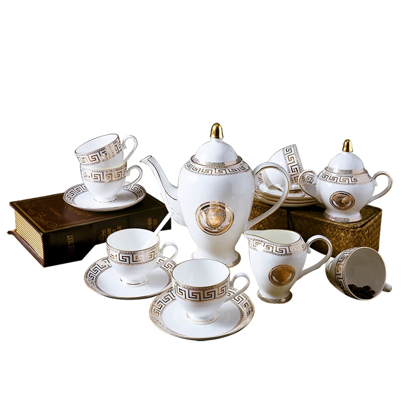 Luxury Drinkware 15 pcs European Ceramic Tea Set Porcelain coffee set Coffee Pot Coffee Jug Cup Saucer set LH2086
Luxury Drinkware 15 pcs European Ceramic Tea Set Porcelain coffee set Coffee Pot Coffee Jug Cup Saucer set LH2086