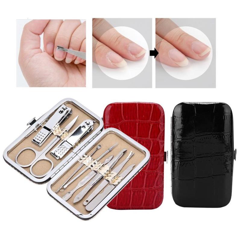9pcs Stainless Steel Manicure Nail Clipper Nail File Ear Pick Eyebrow Scissors Grooming Kit Extension Kit Manicure Tools
9pcs Stainless Steel Manicure Nail Clipper Nail File Ear Pick Eyebrow Scissors Grooming Kit Extension Kit Manicure Tools