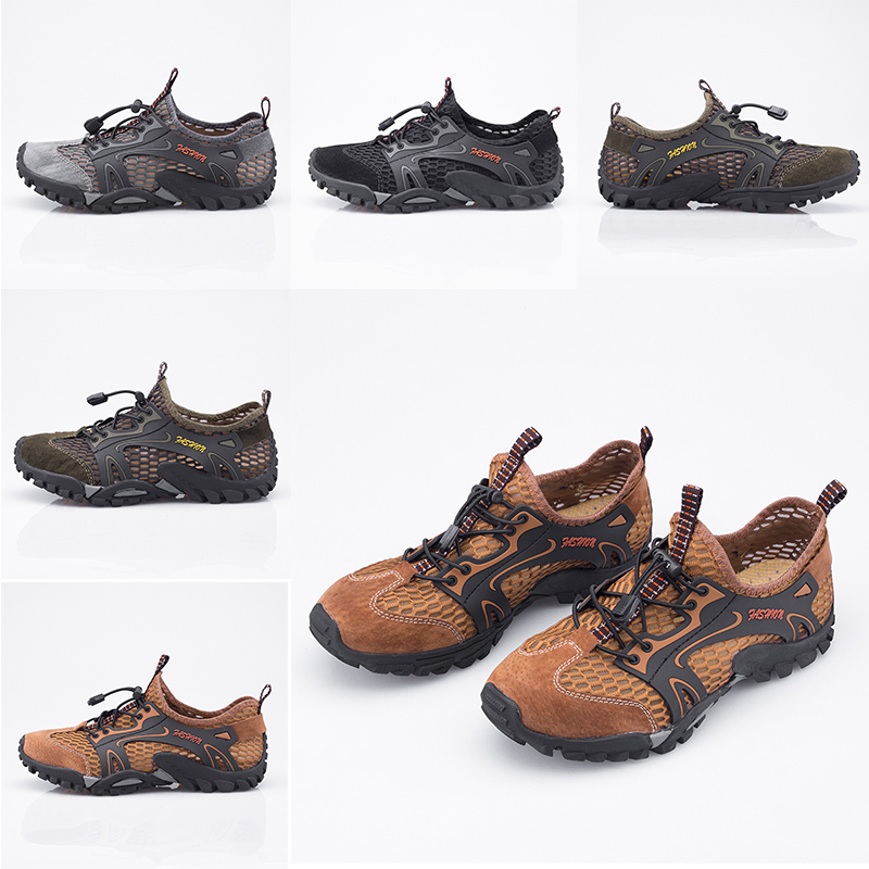 New Arrival Mesh Leather women mens designer Leisure Wading Outdoor shoes flat breathable sneakers Homemade brand Made in China
New Arrival Mesh Leather women mens designer Leisure Wading Outdoor shoes flat breathable sneakers Homemade brand Made in China