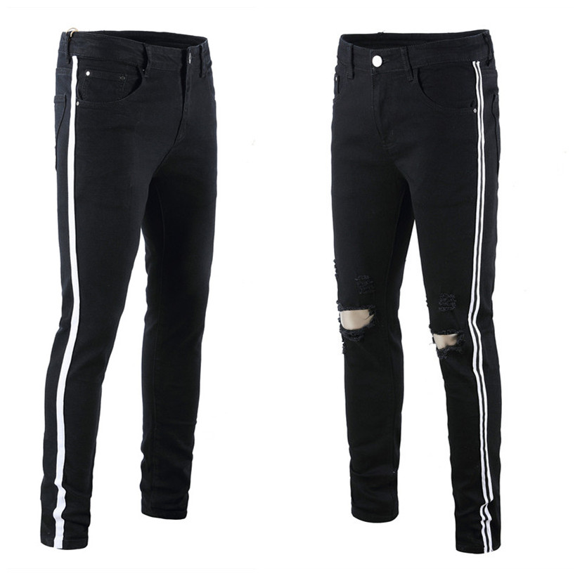 Men Designer Jeans Green Holes Black Red Ribbon Street Hiphop Mens Jeans Fashion Mens Pencil Pants
Men Designer Jeans Green Holes Black Red Ribbon Street Hiphop Mens Jeans Fashion Mens Pencil Pants