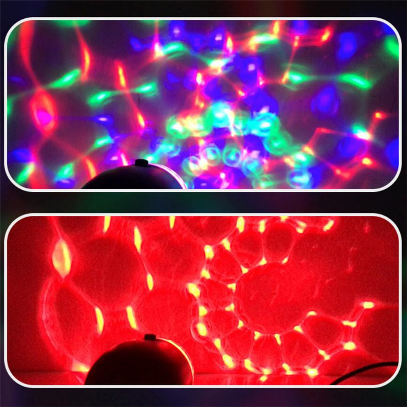 Portable Laser Stage Lights RGB Disco Ball Party Lights Mini DJ Laser for Christmas Party Home Wedding Club Projector