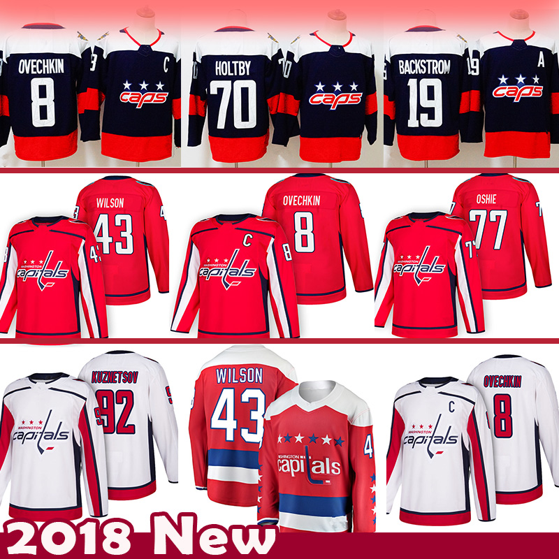 

mens 8 Alex Ovechkin 43 Tom Wilson Washington Capitals Hockey Jersey 92 Evgeny Kuznetsov 77 TJ Oshie 70 Braden Holtby 19 Nicklas Backstrom, 2019 new (shoudu-changguan)