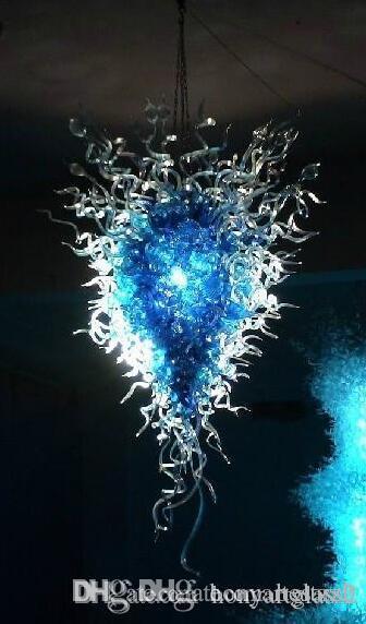 100% Mouth Blown Borosilicate Led Light Source and Modern Style Crystal Blue Style Hand Blown Glass Large Chandelier Lighting
100% Mouth Blown Borosilicate Led Light Source and Modern Style Crystal Blue Style Hand Blown Glass Large Chandelier Lighting